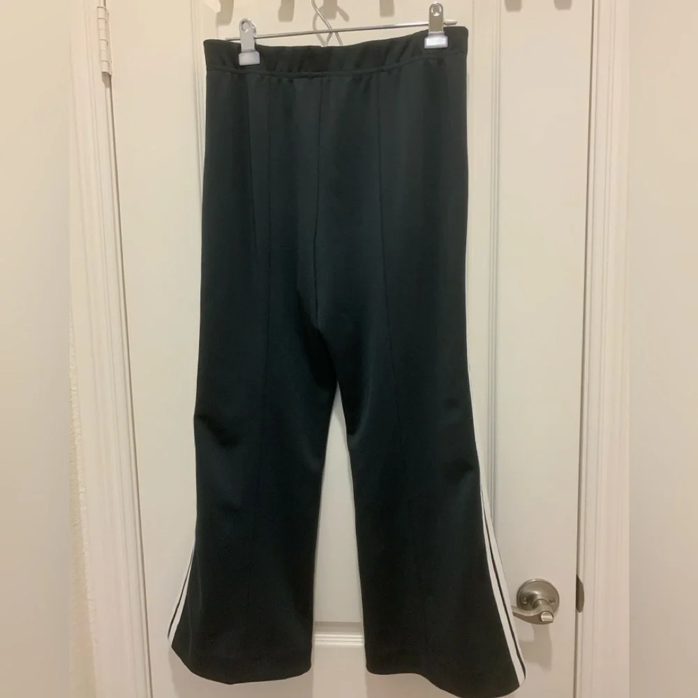 Maeve Anthropologie Fitted Side-Stripe Track Pants - Black / White - Size M - Picture 3 of 10